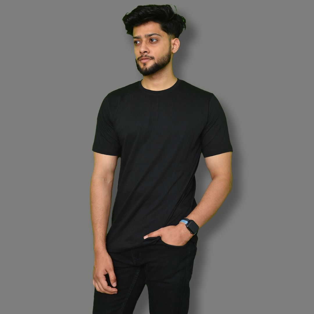     			Knite Wolf Pack of 1 Cotton Regular Fit Men's T-Shirt ( Black )