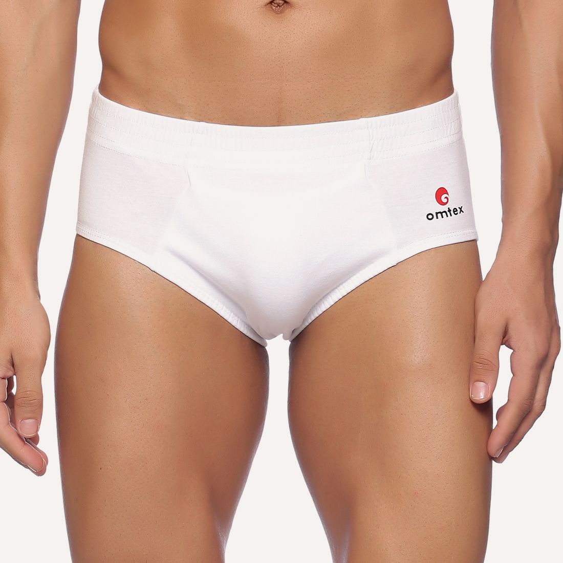     			Omtex Cotton Men's Briefs ( White )