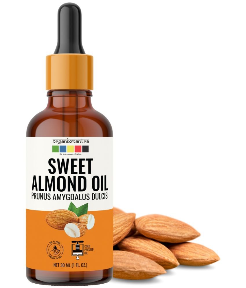     			Organix Mantra Sweet Almond Oil, 100% Pure, Natural & Cold Pressed Organic Oil, 30ML