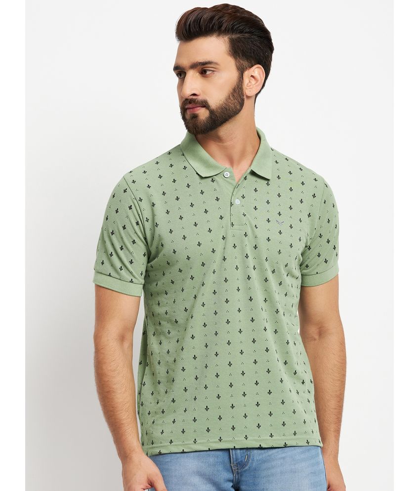     			VERO AMORE - Green Cotton Blend Regular Fit Men's Polo T Shirt ( Pack of 1 )