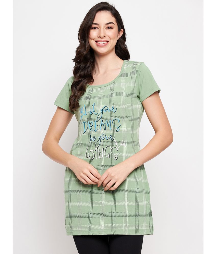     			VERO AMORE - Mint Green Cotton Blend Regular Fit Women's T-Shirt ( Pack of 1 )