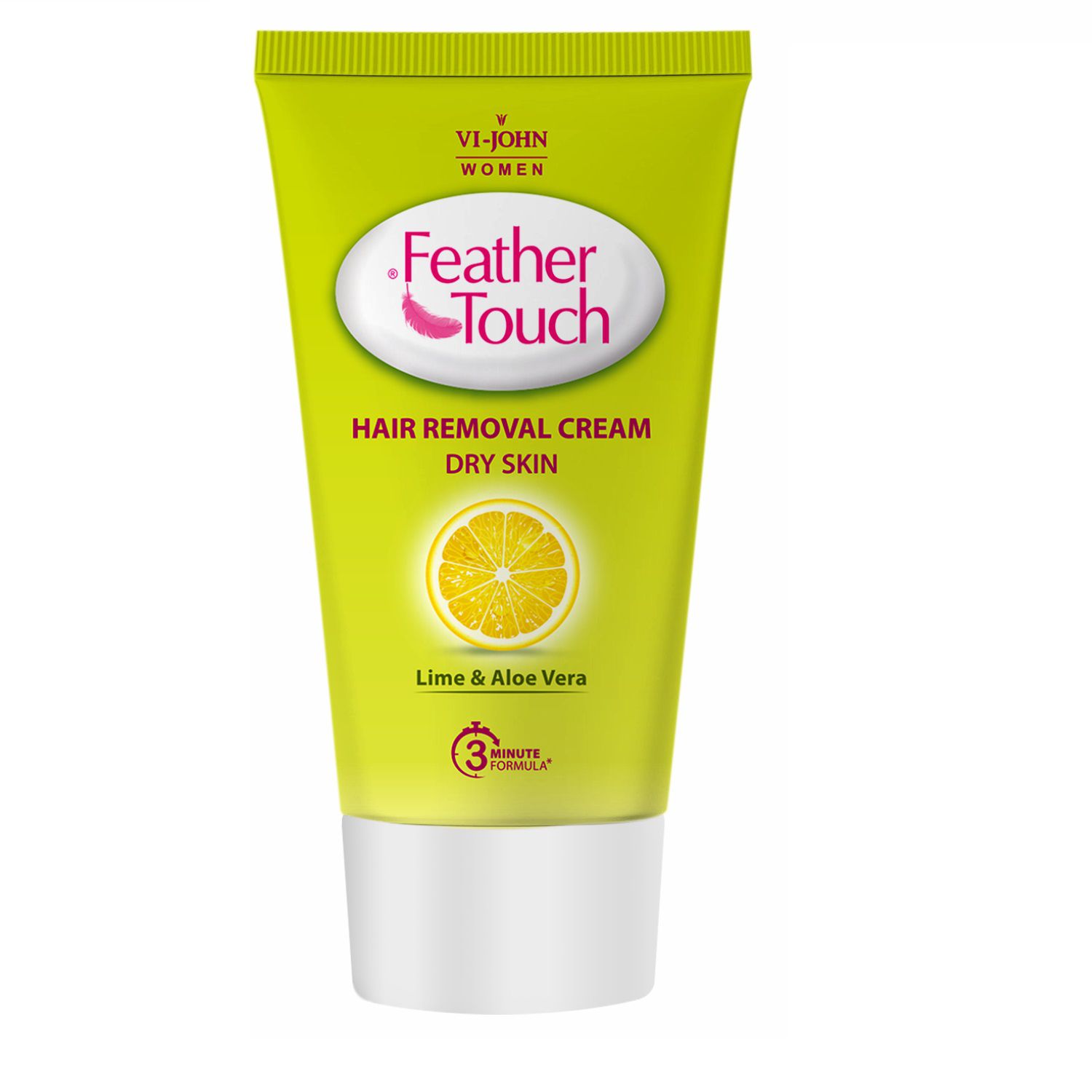     			VIJOHN Feather Touch Lime Aloevera Hair Removal Cream for Dry Skin 40g (Pack of 3)