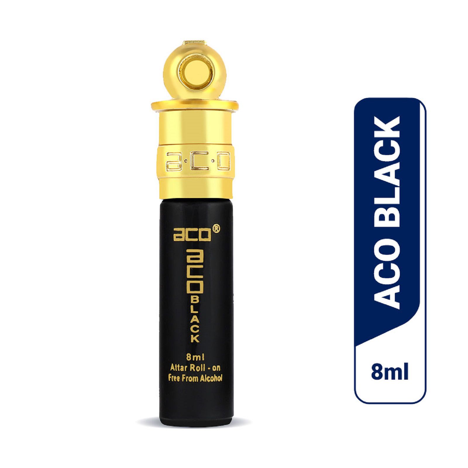     			aco perfumes ACO BLACK   Concentrated  Attar Roll On 8ml