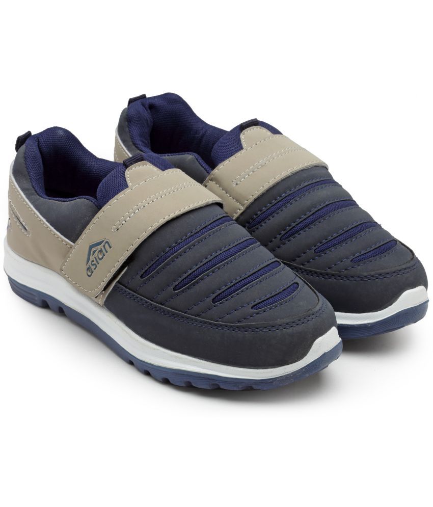     			ASIAN - Navy Boy's Running Shoes ( 1 Pair )