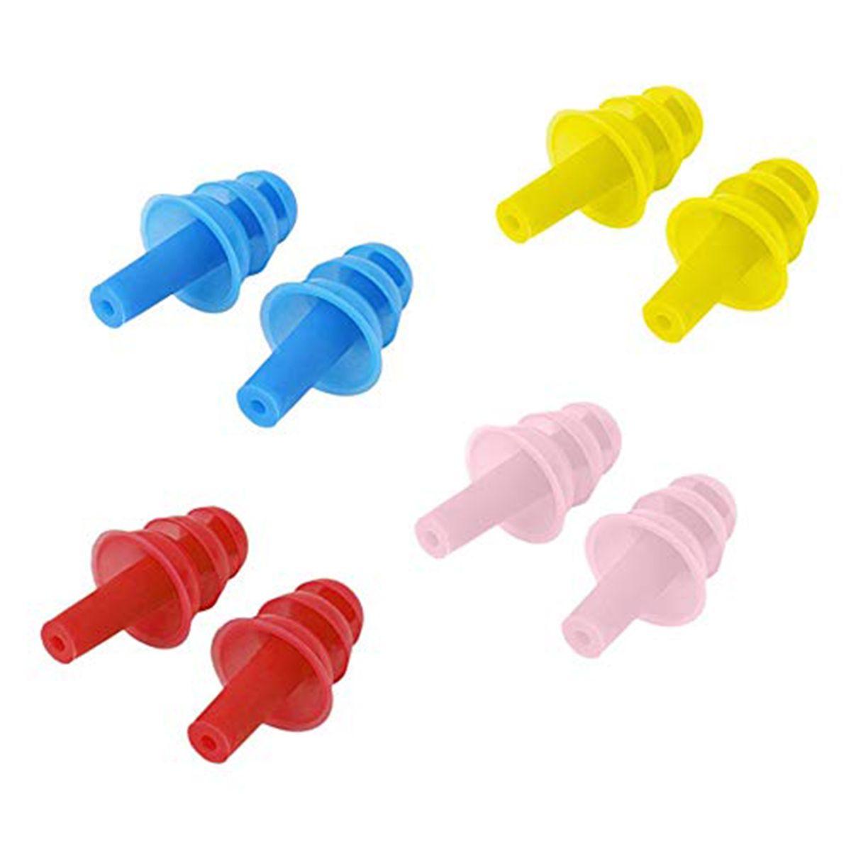     			Ear Plugs Softa Gel Noise Reduction for Sleping/Medittion/ Swiing Adult Child/Reusable for Travel - 5 Pairs - Random Color