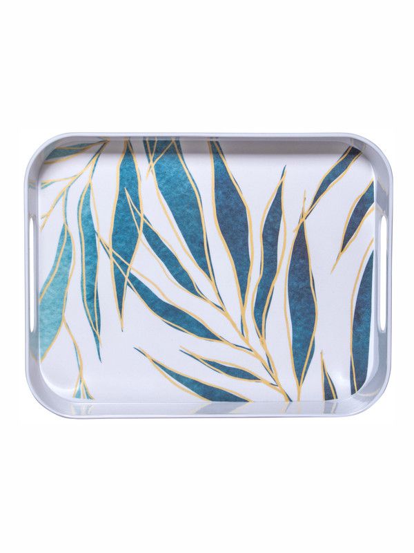     			GoodHomes - MT345 White Serving Tray ( Set of 1 )