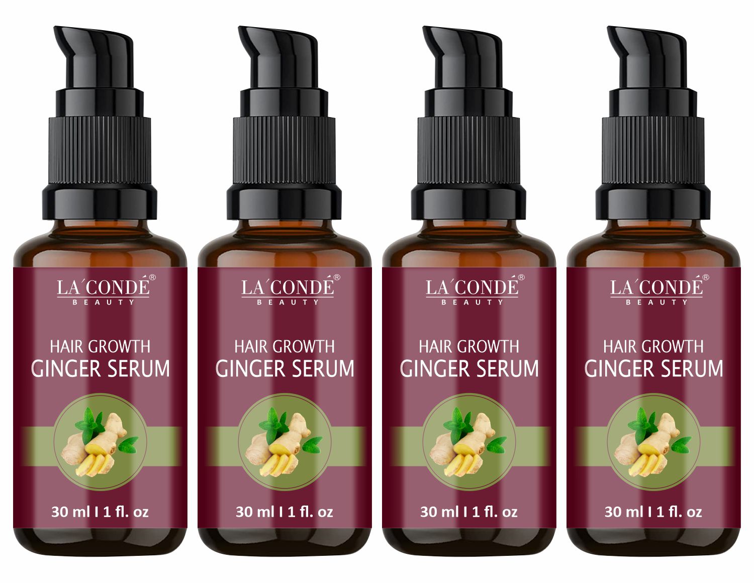     			La'Conde Ginger Hair Serum Hair Serum 30 mL Pack of 4