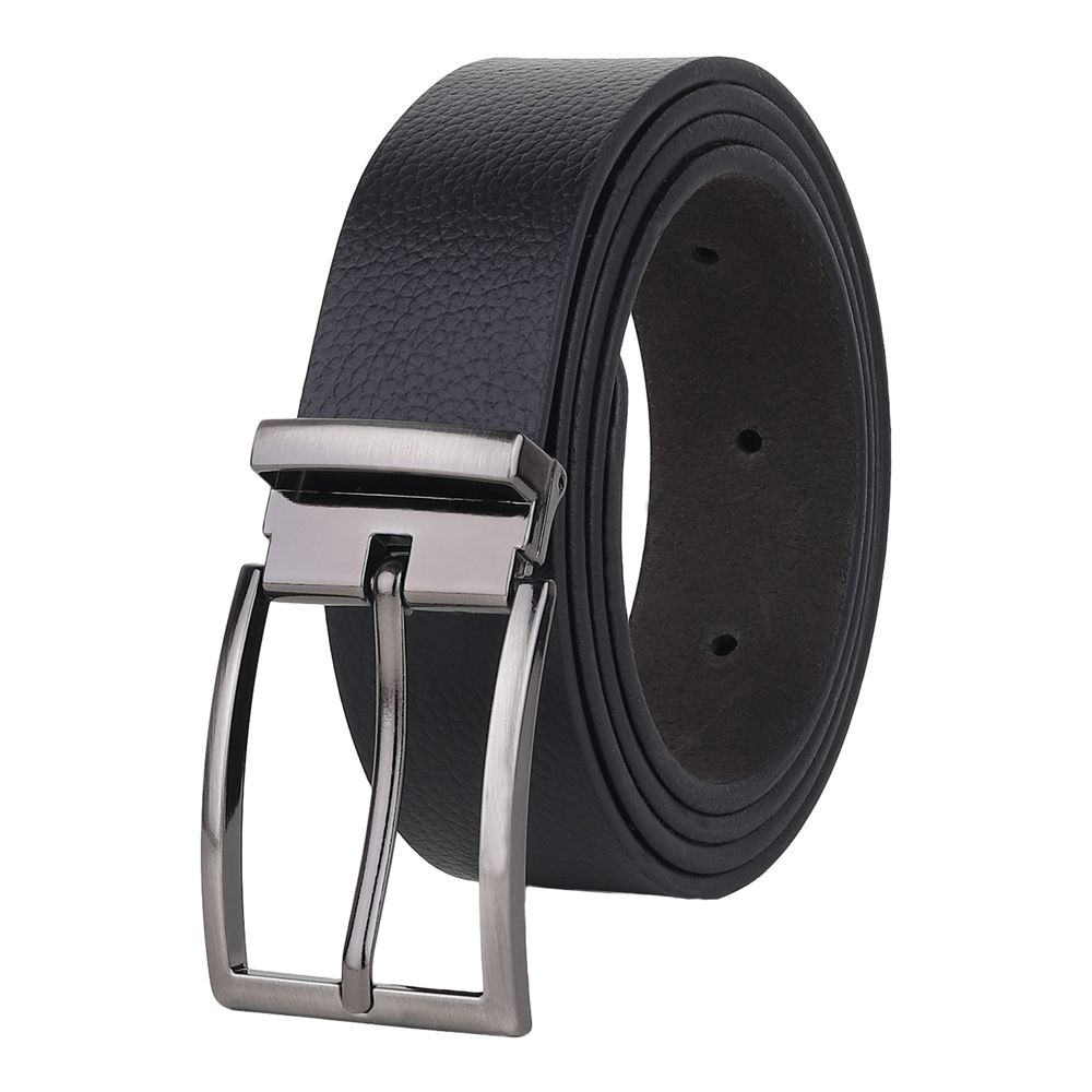     			SUNSHOPPING - Black 100% Leather Men's Formal Belt ( Pack of 1 )