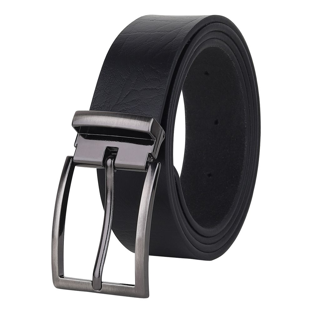     			SUNSHOPPING - Black 100% Leather Men's Formal Belt ( Pack of 1 )