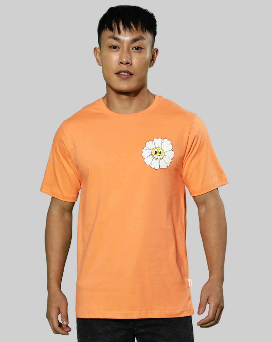     			Veirdo - Orange Cotton Regular Fit Men's T-Shirt ( Pack of 1 )