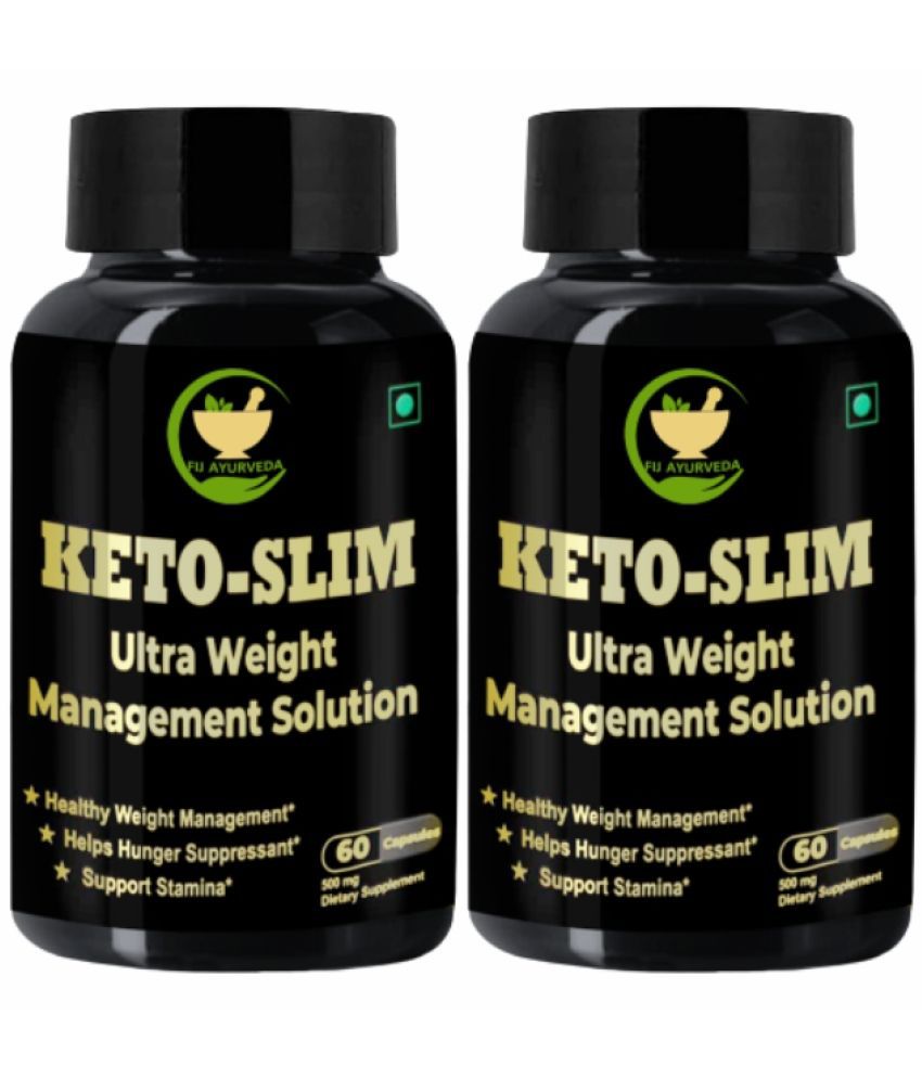     			FIJ AYURVEDA Keto Slim Capsule for Weight Loss and Fat Loss (Pack of 2)