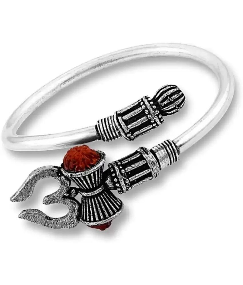     			HEER COLLECTION - Silver Religious Bracelet ( Pack of 1 )