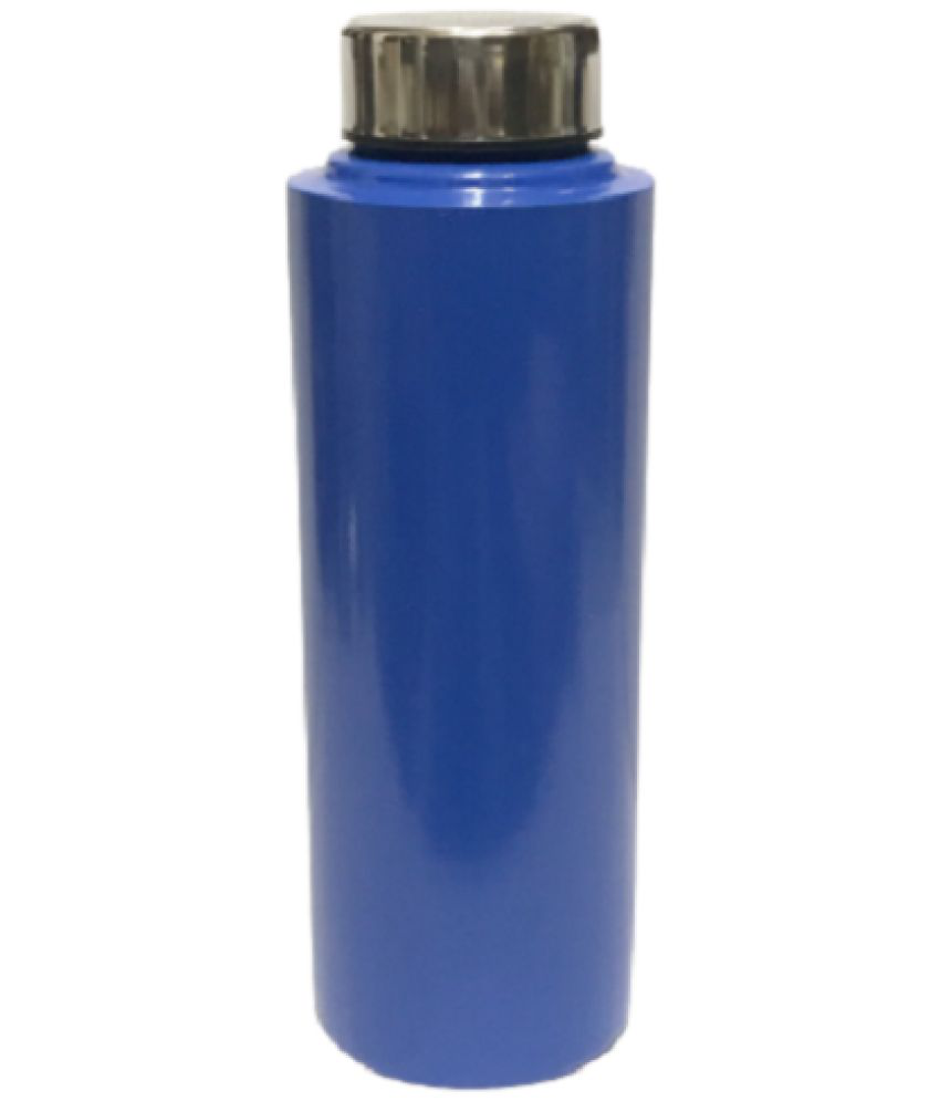     			HOMETALES - Fridge Bottle Blue Navy Blue Fridge Water Bottle 500 mL ( Set of 1 )