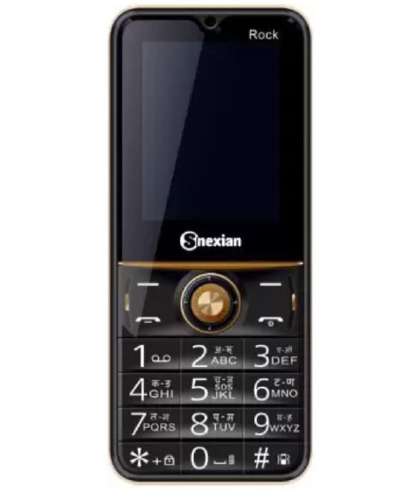     			Snexian ROCK R4 Dual SIM Feature Phone Black Gold