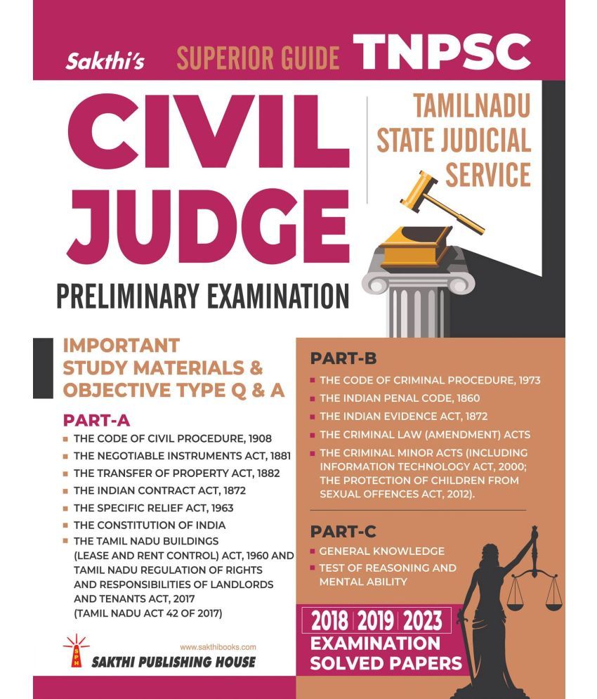     			Tnpsc Civil Judge Preliminary Examination