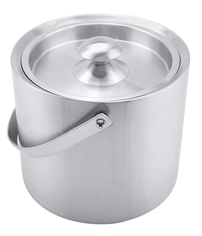     			HOMETALES Stainless Steel Double Walled Ice Bucket