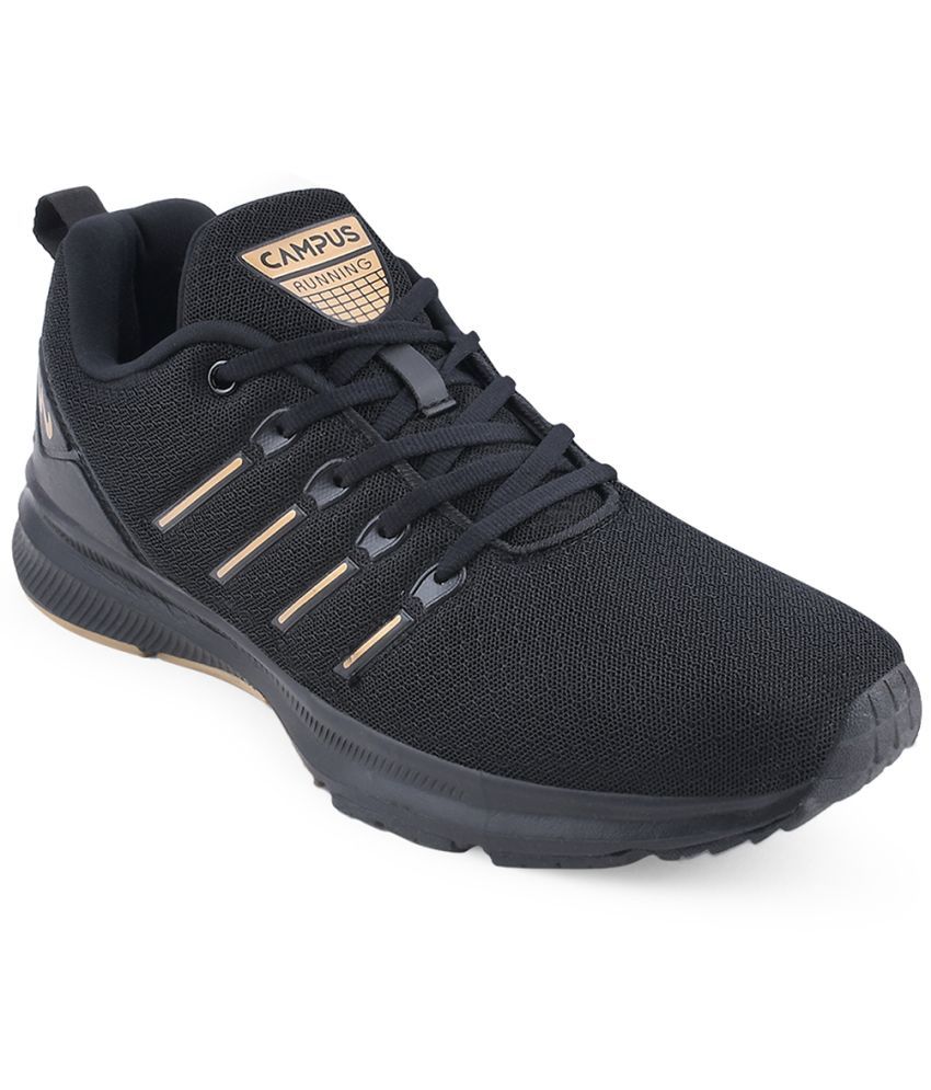     			Campus - Black Men's Sports Running Shoes