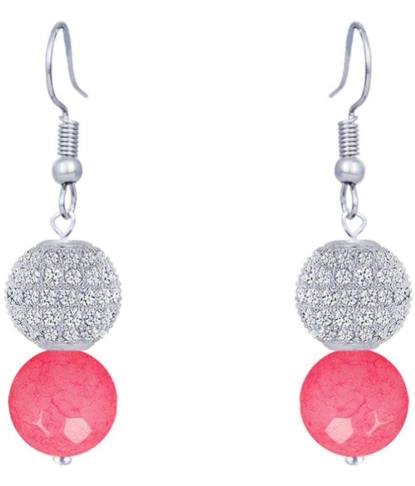     			JFL - Jewellery For Less - Peach Danglers Earrings ( Pack of 1 )