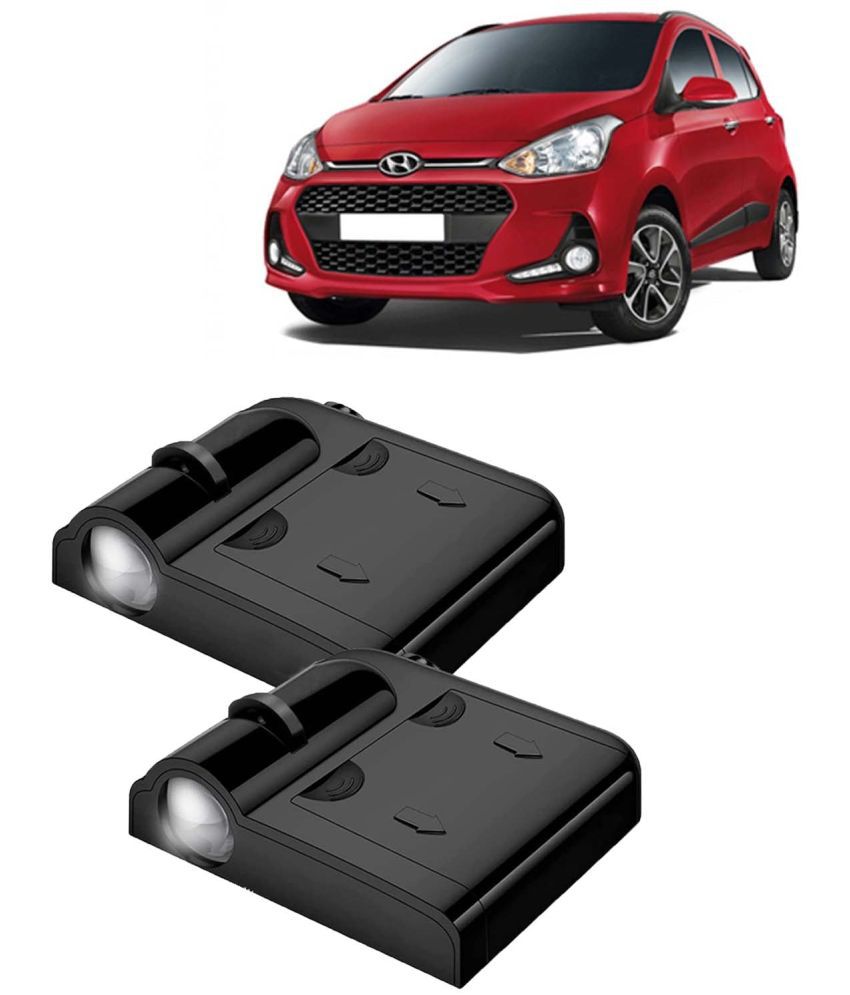     			Kingsway Car Logo Shadow Light for Hyundai Grand I10, 2017 - 2019 Model, Car Door Welcome Light, 3D Car Logo Wireless LED Projector with Magnet Sensor Auto On/Off, 2Pcs Car Ghost Light