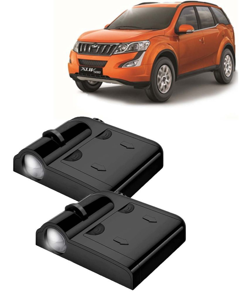     			Kingsway Car Logo Shadow Light for Mahindra XUV 500, 2015 - 2017 Model, Car Door Welcome Light, 3D Car Logo Wireless LED Projector with Magnet Sensor Auto On/Off, 2Pcs Car Ghost Light