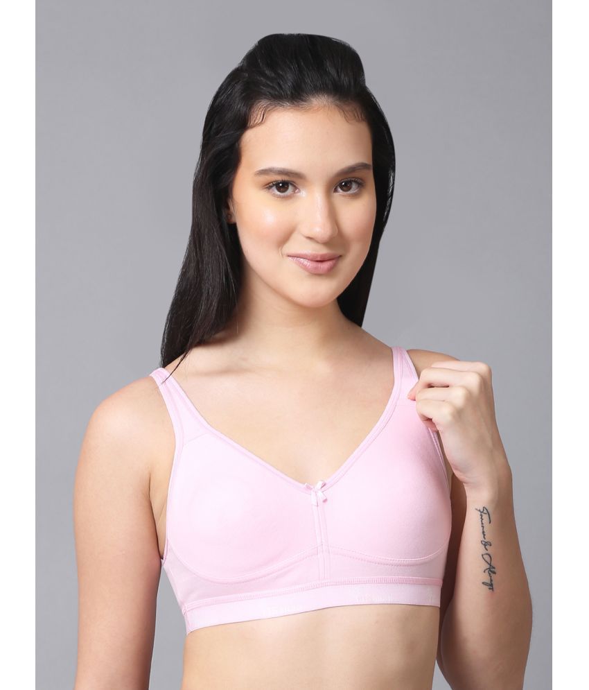     			NSALIZA - Pink Polyester Non Padded Women's Sports Bra ( Pack of 1 )