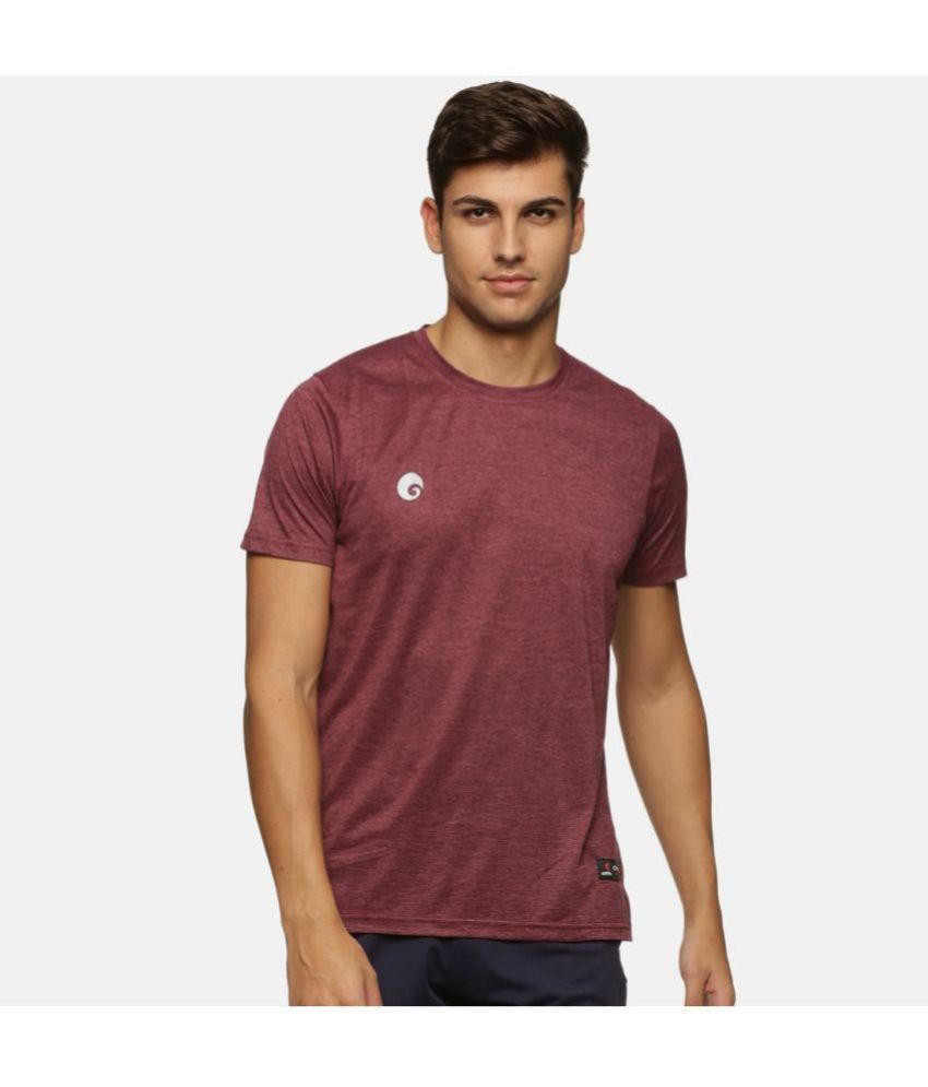     			Omtex - Wine Cotton Regular Fit Men's Sports T-Shirt ( Pack of 1 )