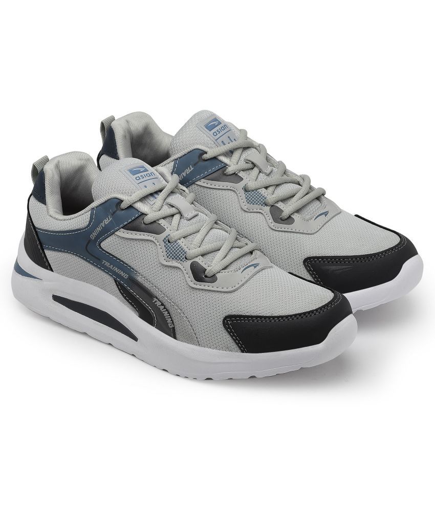     			ASIAN - NEXON-09 Light Grey Men's Sports Running Shoes