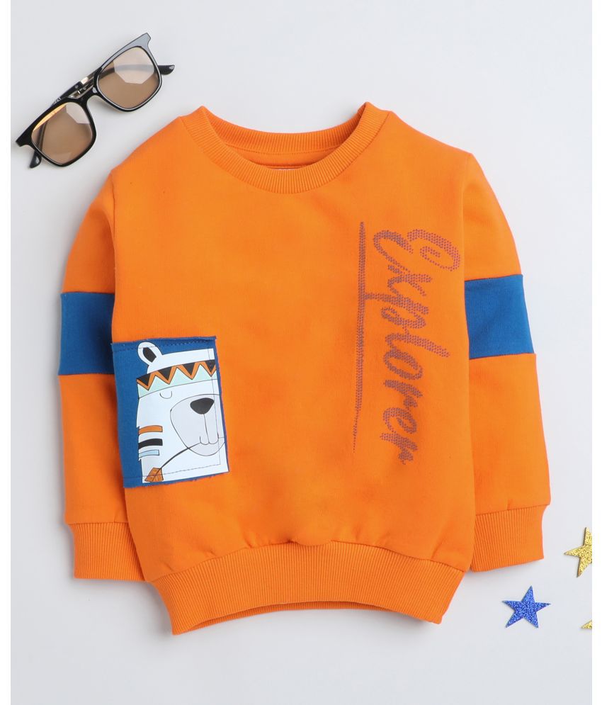     			BUMZEE Orange Boys Full Sleeves Sweatshirt Age - 12-18 Months