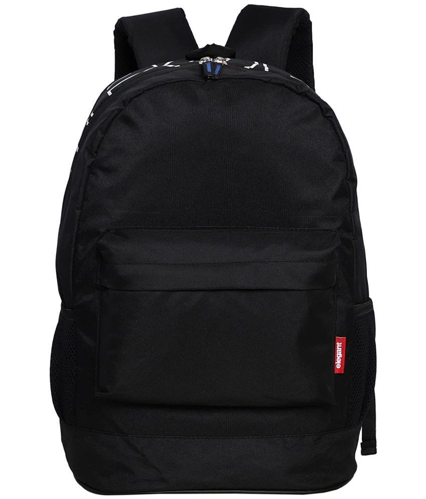     			Elegant - Black Polyester Backpack ( 28 Ltrs )