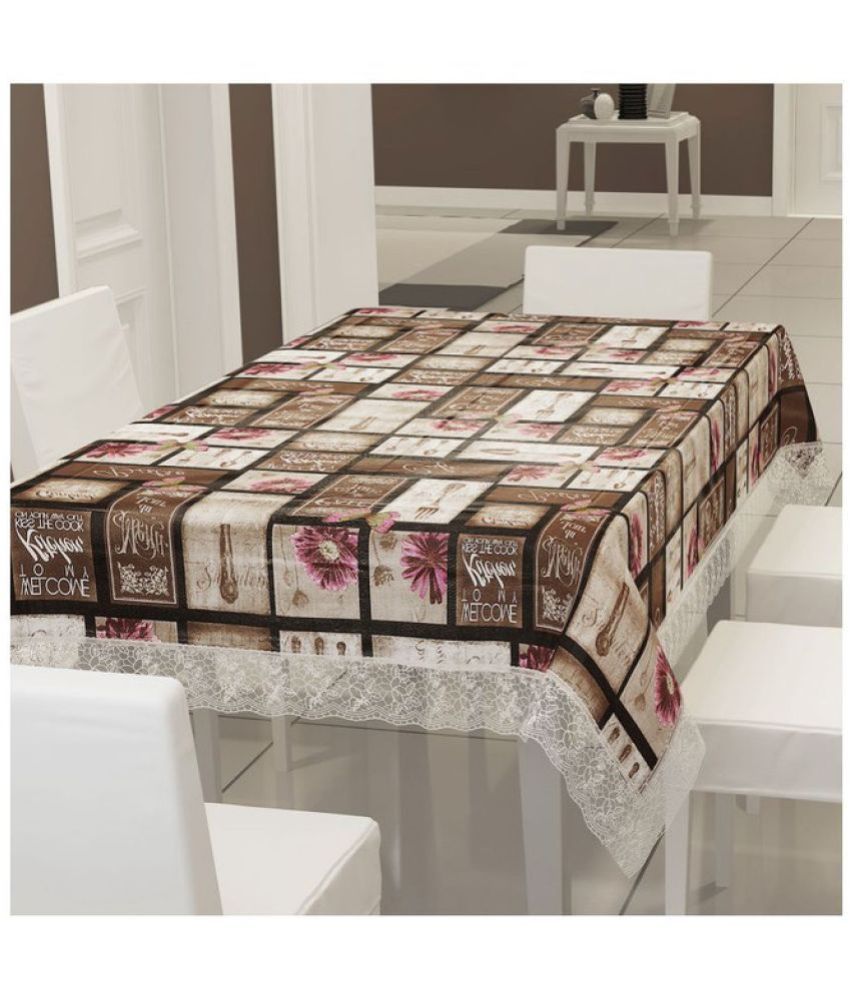    			HOMETALES Printed PVC 6 Seater Rectangle Table Cover ( 228 x 152 ) cm Pack of 1 Multicolor