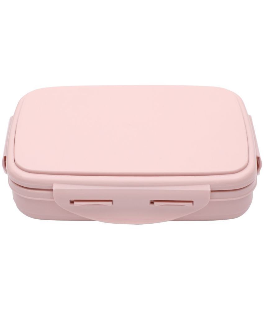     			Jaypee - Pink Stainless Steel Lunch Box ( Pack of 1 )