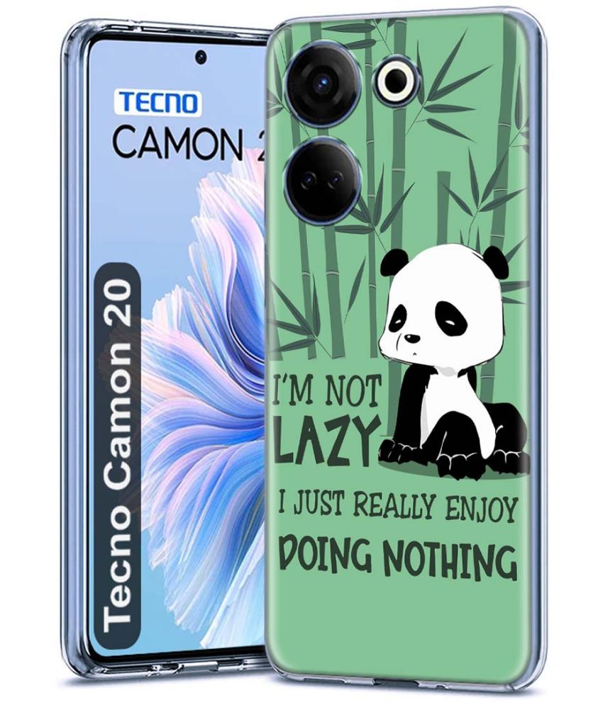     			NBOX - Multicolor Printed Back Cover Silicon Compatible For Tecno Camon 20 ( Pack of 1 )