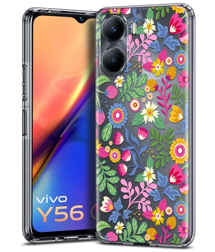     			NBOX - Multicolor Printed Back Cover Silicon Compatible For Vivo Y56 ( Pack of 1 )