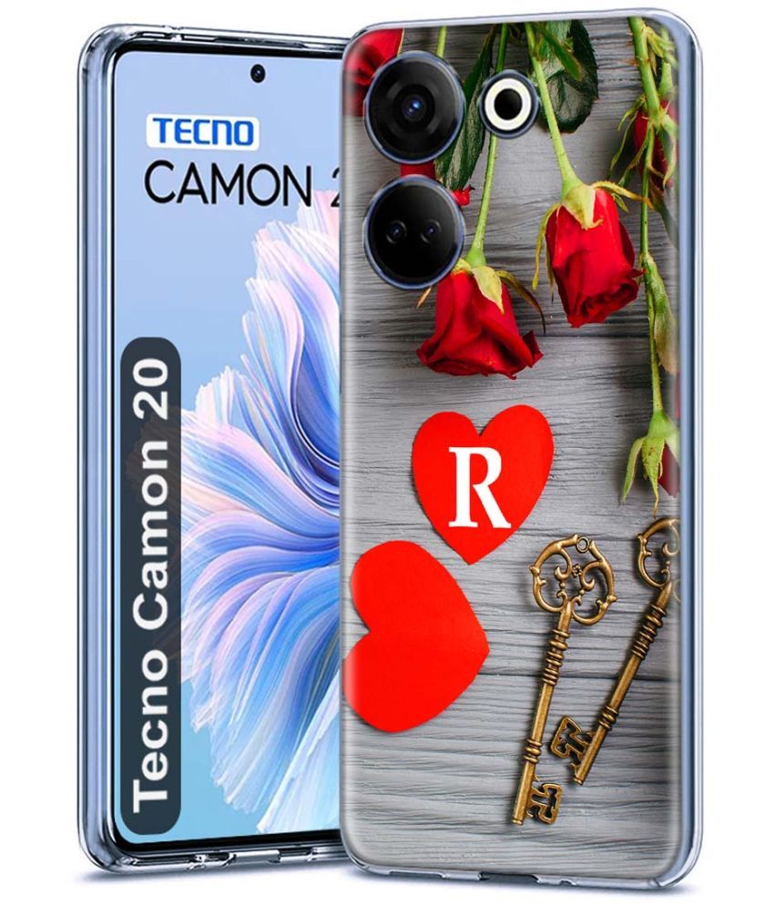     			NBOX - Multicolor Printed Back Cover Silicon Compatible For Tecno Camon 20 ( Pack of 1 )