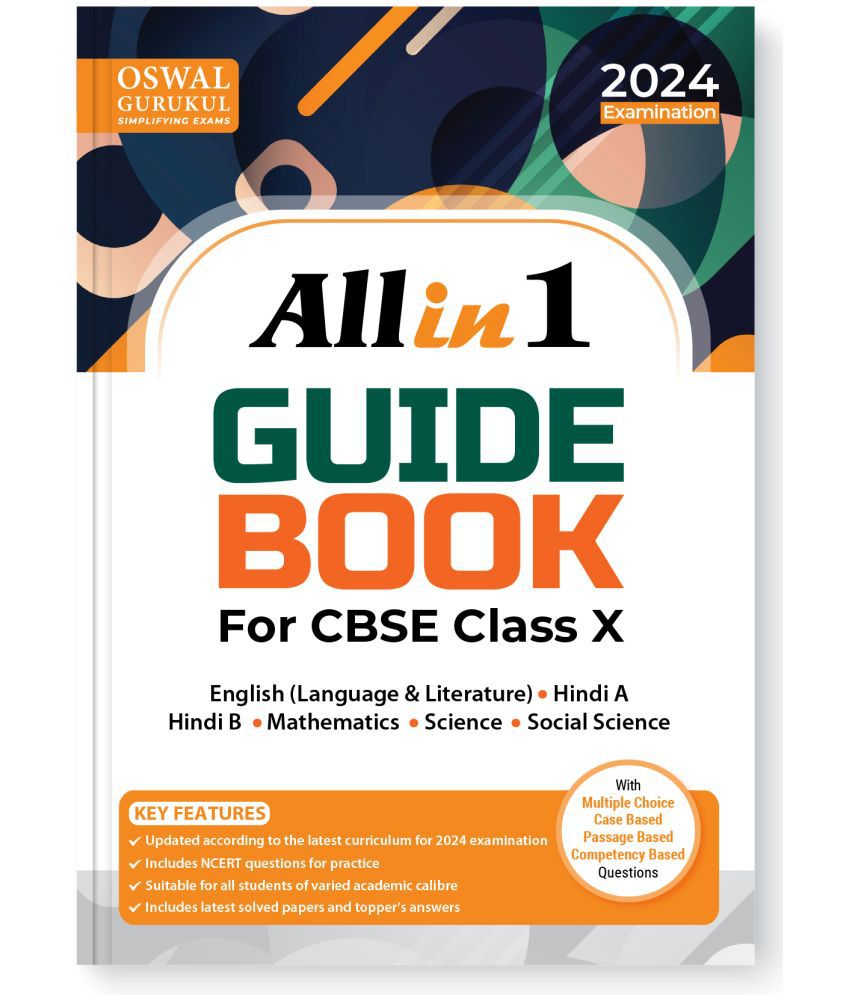     			Oswal - Gurukul All in 1 Guide Book for CBSE Class 10 Exam 2024 -  NCERT Questions, Latest Syllabus Pattern MCQs/Case/ Passage/Competency Based