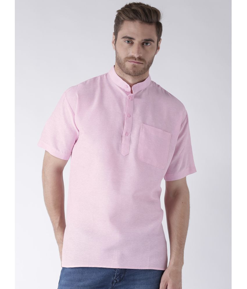     			RIAG - Pink Cotton Blend Regular Fit Men's Casual Shirt ( Pack of 1 )