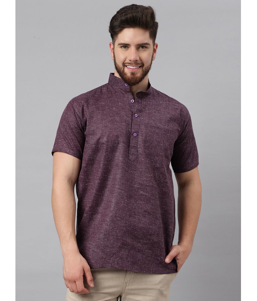     			RIAG - Purple Cotton Blend Regular Fit Men's Casual Shirt ( Pack of 1 )