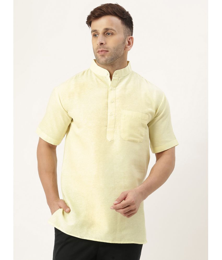     			RIAG - Yellow Cotton Blend Regular Fit Men's Casual Shirt ( Pack of 1 )