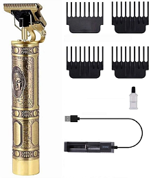 NBOX - T9 Hair Trimme Gold Cordless Beard Trimmer With 60 minutes Runtime