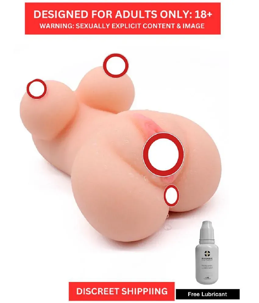 Half Body Mini Doll Silicone Pocket Pussy Sex Doll With Breast And