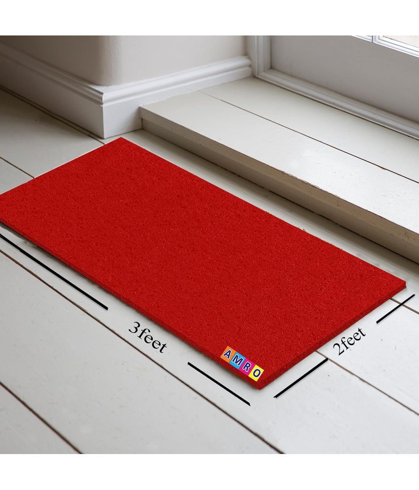     			AMRO Beautility Needs - Anti-skid Rubber Door Mat ( 40 X 60 cm ) Single - Red