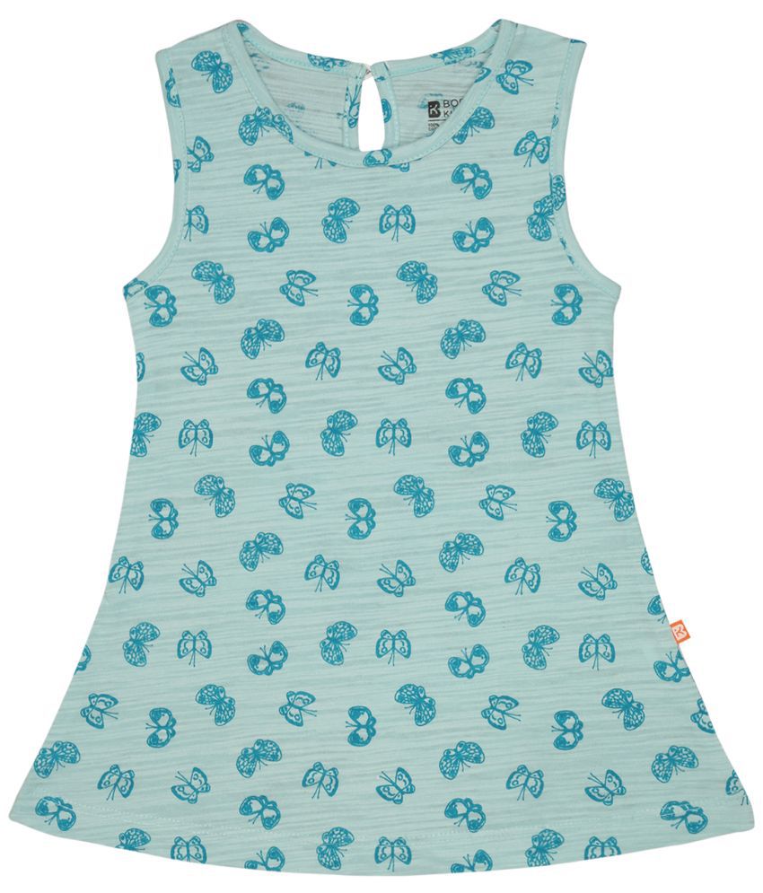     			Bodycare - Blue Cotton Baby Girl Frock ( Pack of 1 )