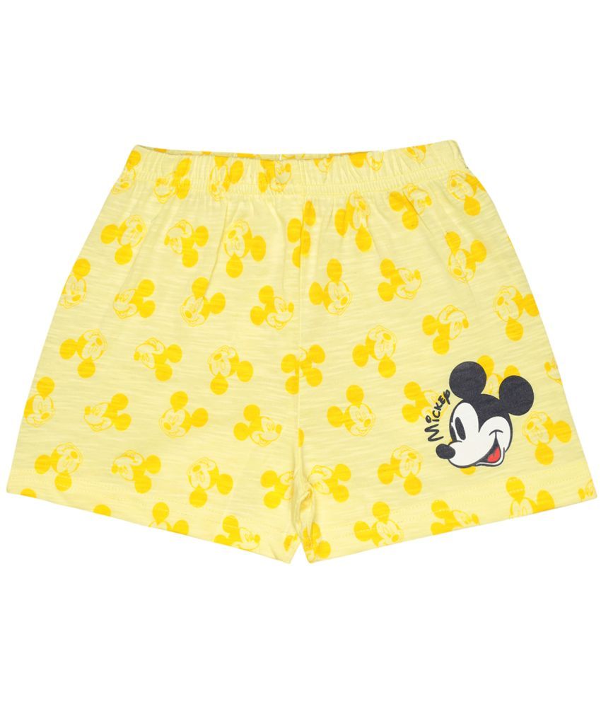     			Bodycare - Yellow Cotton Girls Shorts ( Pack of 1 )