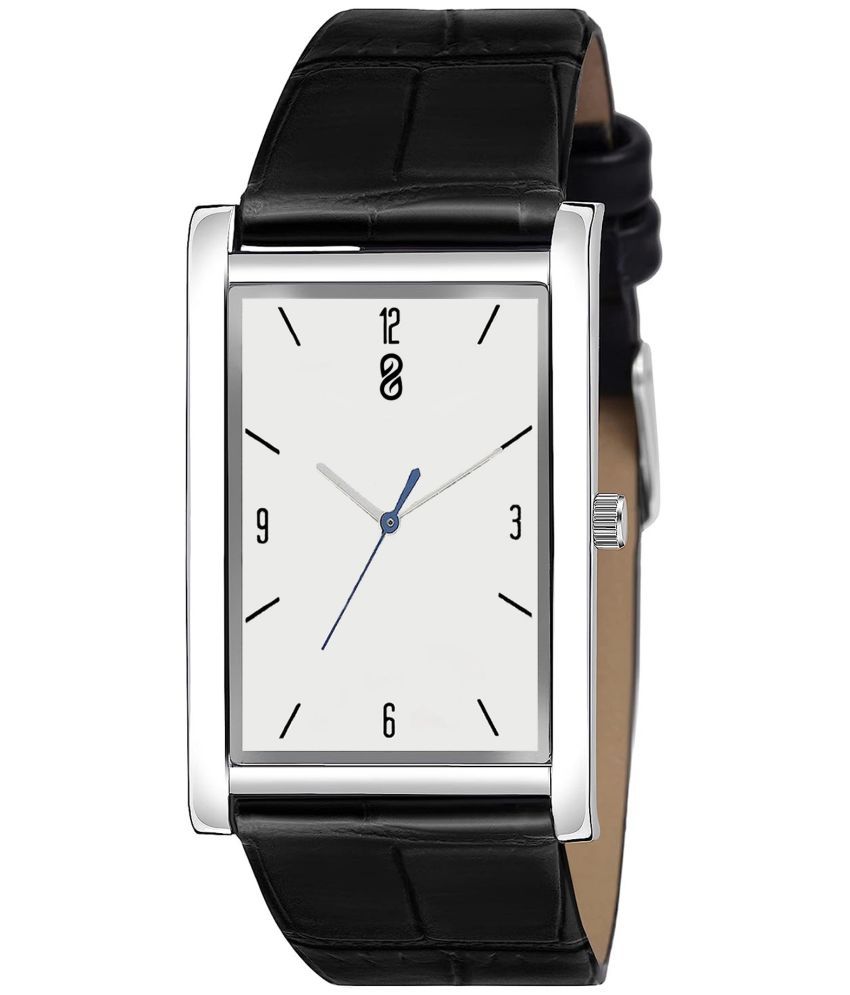     			DIGITRACK - Black Leather Analog Men's Watch