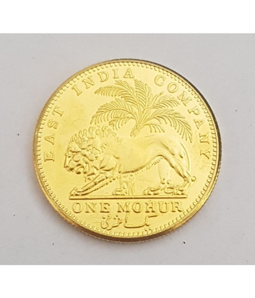     			EForest - 1 Mohur 1841 EIC VQ Gold Plated Coin 1 Numismatic Coins