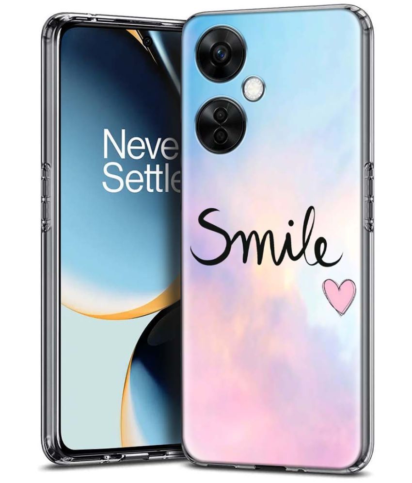     			NBOX - Multicolor Printed Back Cover Silicon Compatible For Oneplus Nord CE 3 Lite 5G ( Pack of 1 )