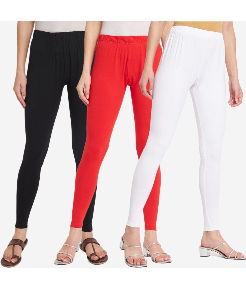     			SELETA - Multicolor Cotton Women's Leggings ( Pack of 3 )