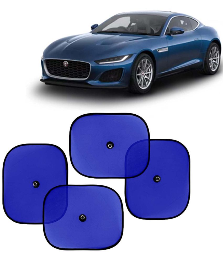     			Kingsway Car Window Curtain Sticky Sun Shades for Jag ua-r F Type, 2020 Onwards Model, Universal Fit Sunshades for Side Window, Rear Window, Color : Blue, 4 Pieces
