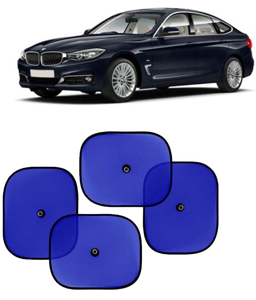     			Kingsway Car Window Curtain Sticky Sun Shades for BMW 3 Series GT, 2019 Onwards Model, Universal Fit Sunshades for Side Window, Rear Window, Color : Blue, 4 Pieces