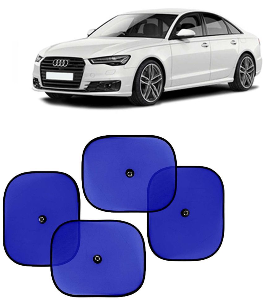     			Kingsway Car Window Curtain Sticky Sun Shades for Audi A6, 2015 Onwards Model, Universal Fit Sunshades for Side Window, Rear Window, Color : Blue, 4 Pieces